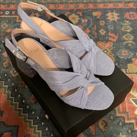 J.Crew Penny Sandal In Stripe - Picture 2 of 5